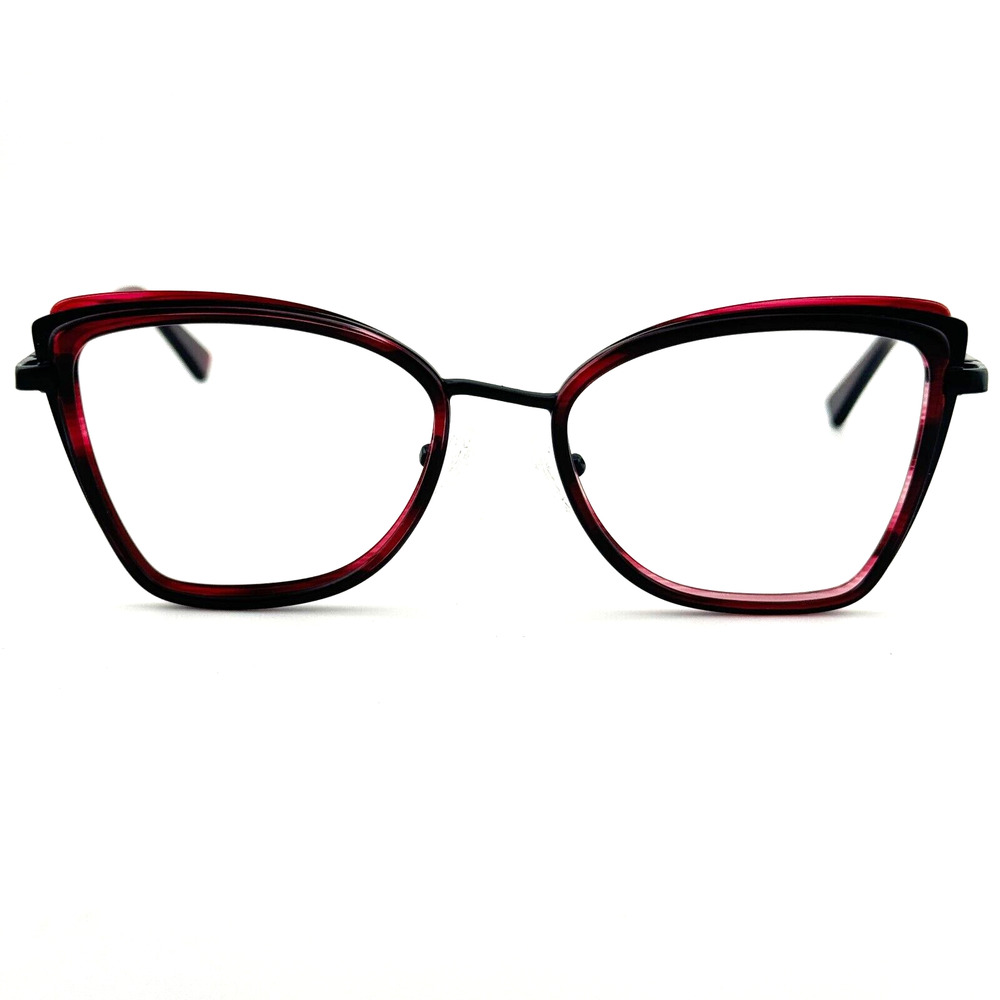 BCBG MAXAZRIA Delphine‎ Wine Multi Sunglasses Eyeglasses Frame 53-16-135 H12697